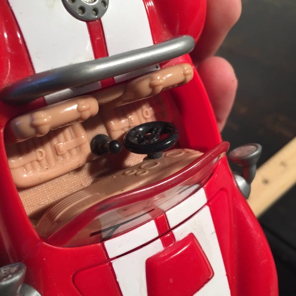 Red Sports Car Action Figure Toy - Picture 6 of 7